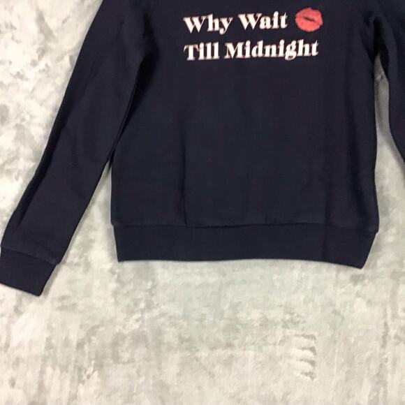 1901 Women’s Sweatshirt XS Navy Blue Crewneck Pullover Logo Long Sleeve NWOT - Picture 9 of 12